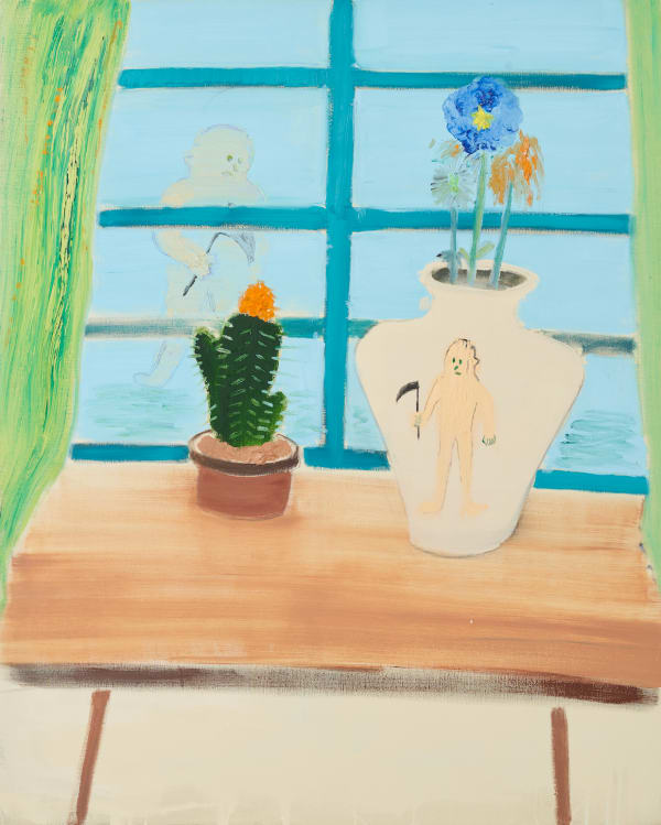 Shinya Azuma Flower cutter, 2024 Oil on canvas 162 x 130.3 cm (63 3/4 x 51 1/4 in)