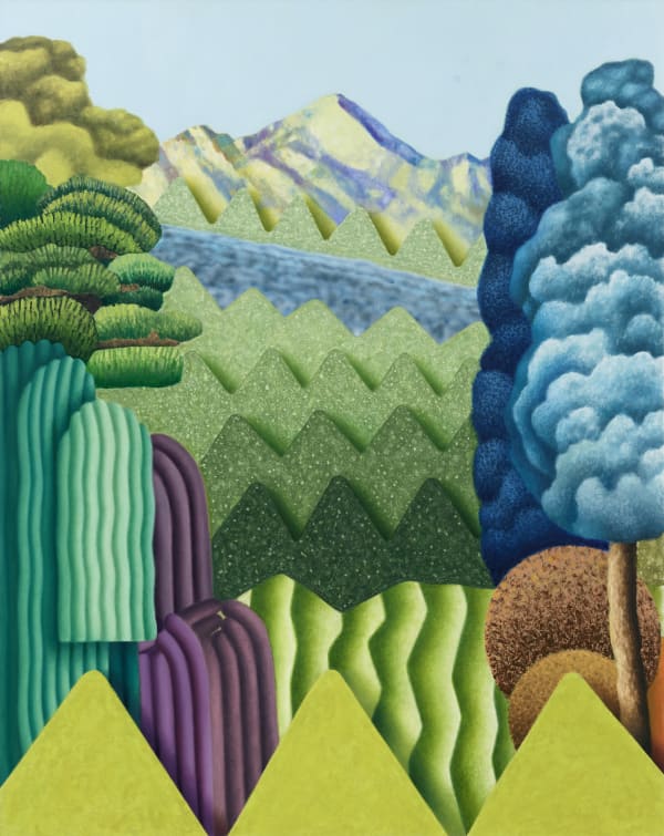 Amanda Baldwin, Pressed Celadon Peaks, 2020
