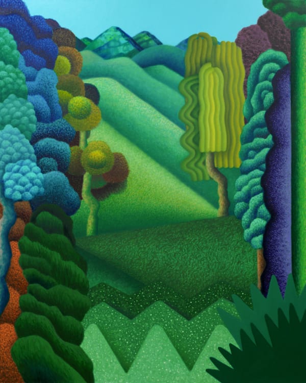 Amanda Baldwin - Heightened Emerald Hillside, 2021
