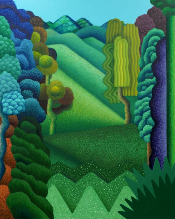 Heightened Emerald Hillside