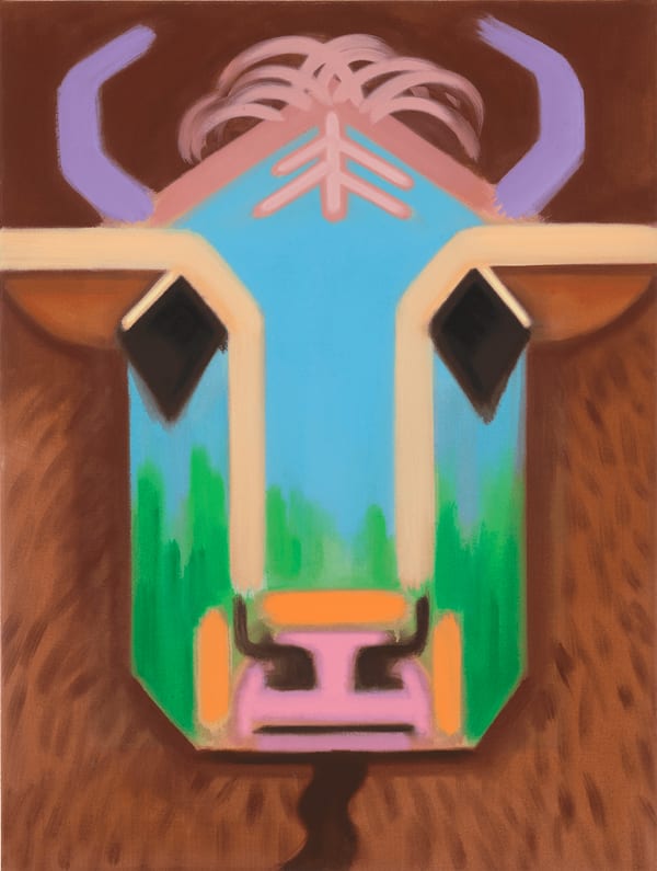 Lanscape Cow