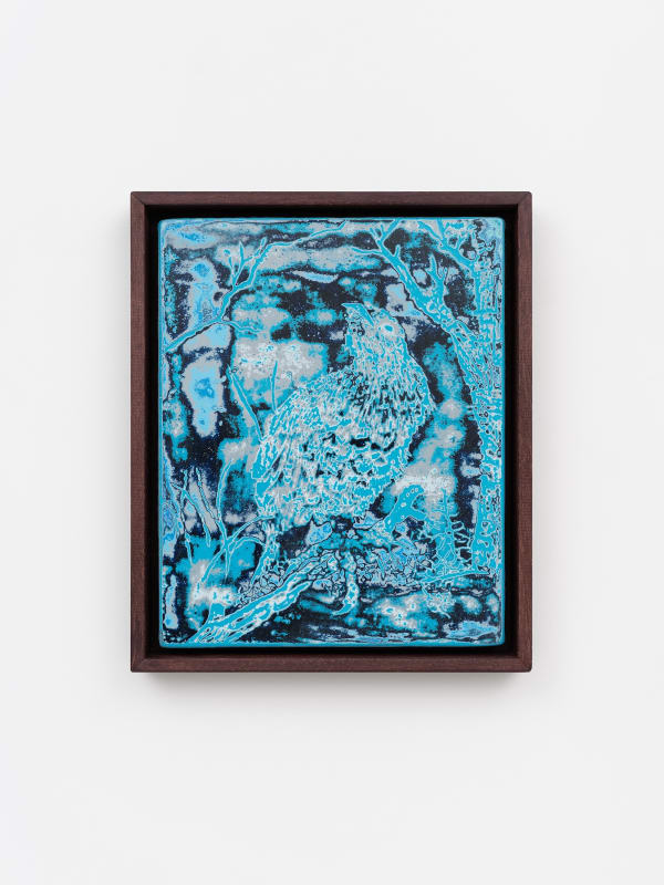 Dennis Miranda Zamorano There is a sound, 2024 Mixed media on canvas 36 x 29 cm (14 ¾ x 11 ¼ in) 40 × 33.5 cm (15 ¾× 13 ¼ in) framed