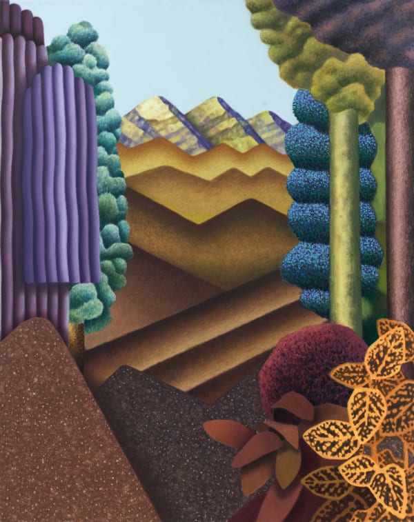 Amanda Baldwin Raised Amber Ridges, 2021 Oil and acrylic on canvas 160 x 127 cm 63 x 50 in