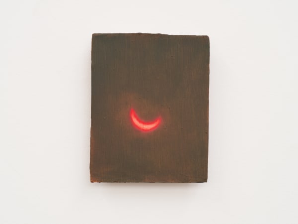 XIE Fan Celestial Signs, 2025 Oil on terracotta plate 12 x 8 cm (4 3/4 x 3 1/8 in)