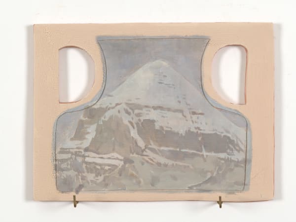 Xie Fan Screen · Mount Kailash, 2023 Oil on terracotta plate 30 x 40 cm (11 3/4 x 15 3/4 in)