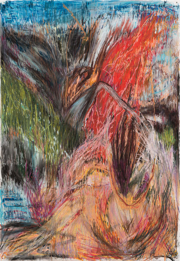 Sandra Leal Furia X, 2024 Mixed media on paper 112 x 77 cm (44 ⅛ x 30 ¼ in) 115 x 80.5 cm (45 ¼ x 31 ¾ in) framed