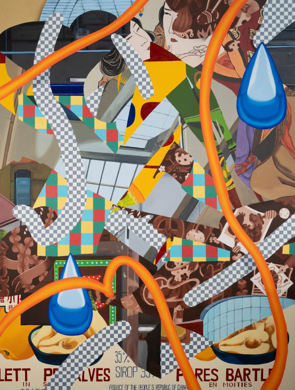 Ziping Wang Blue from the untamed bird, 2024 Oil on Canvas 200 x 150 cm (78 ¾ x 59 in)