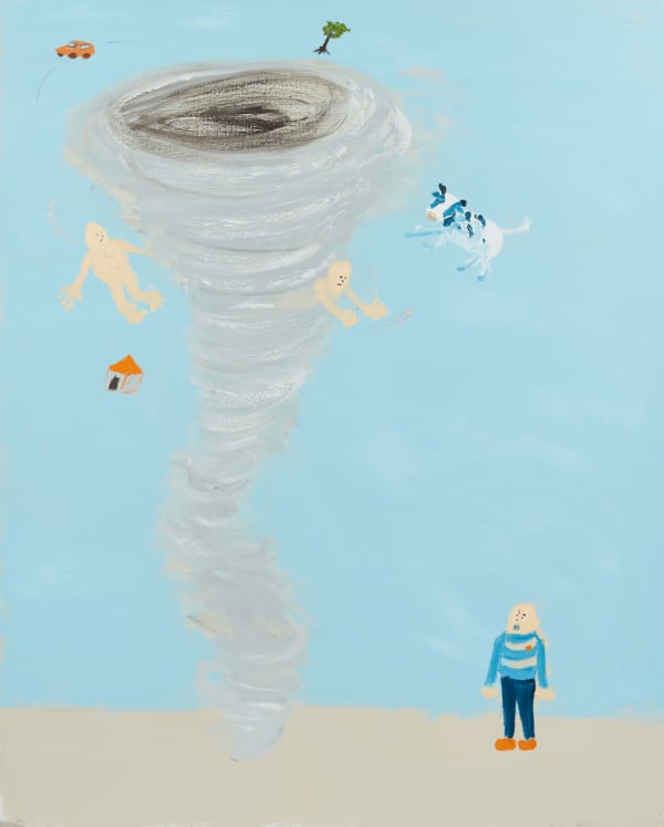 Shinya Azuma Typhoon day, 2024 Oil on canvas 162 x 130 cm (63 ¾ x 51 ⅛ in)