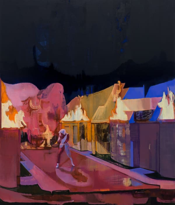 HAN Bing We Came as Soon as We Felt Like It, 2021 Oil and acrylic on linen 203.2 x 172.7 cm