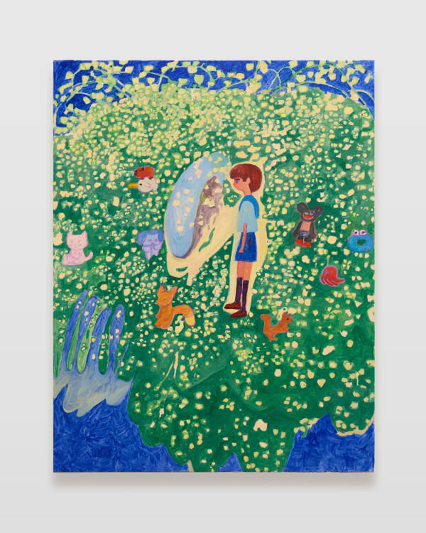 Makiko Kudo ひとりもの, 2025 Oil on canvas 116.7 x 91.2 cm (46 × 35 ⅞ in)