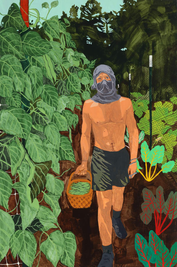 Dianna Settles Garden World Research Center, Atlanta dispatch, 2023 Acrylic and colored pencil on panel 61 x 40.6 x 4.4 cm (24 x 16 x 1 3/4 in)