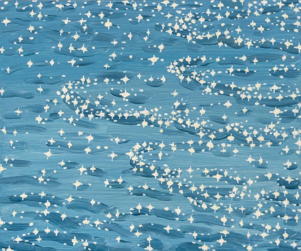 Claudia Keep Waves, 2023 Oil on Masonite panel 25.4 x 30.5 cm (10 x 12 in) 27.4 x 32.5 x 5 cm (10 ¾ x 12 ¾ x 1 ⅜ in) framed