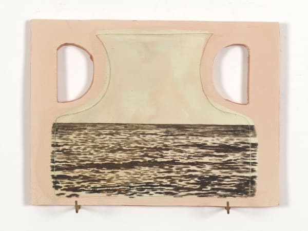 Xie Fan Screen · Sea, 2023 Oil on terracotta plate 30 x 40 cm (11 3/4 x 15 3/4 in)