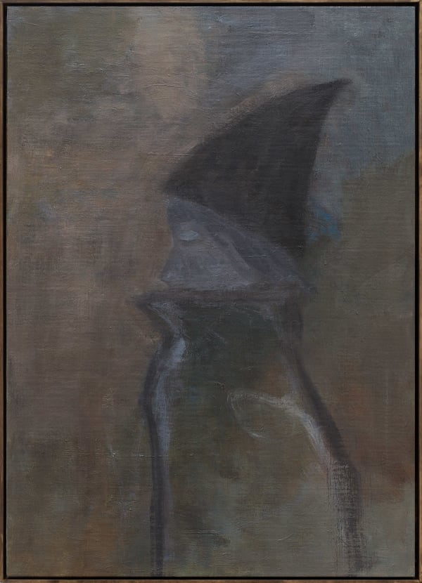 Tenki Hiramatsu Autumn Scent, 2024 Oil, wax, chalk on linen over wooden panel, artist frame 70 x 50 cm (27 ½ × 19 ¾ in)