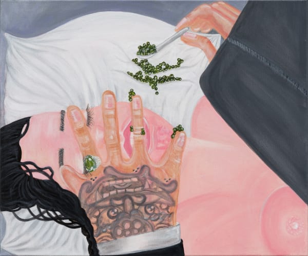 Oh de Laval Yakuza, 2024 Acrylic on canvas 50 x 60.5 cm (19 ¾ x 23 ⅞ in)