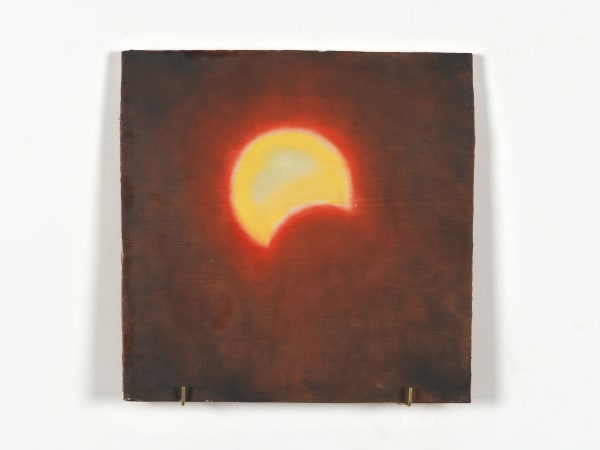 XIE Fan Celestial Signs, 2024 Oil on terracotta plate 30 x 30 cm (11 3/4 x 11 3/4 in)