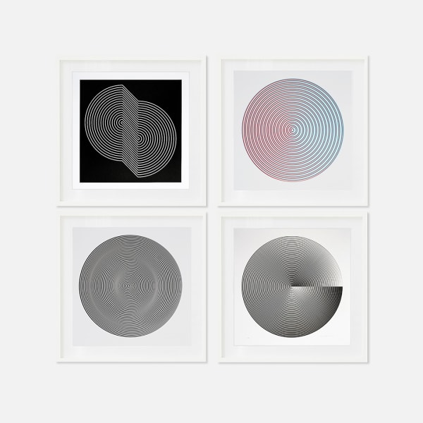 Portafolio con Marcello Morandini, 2018 Marina Apollonio 8 obras a 85 ejemplares Obra gráfica 160 x 320 cm