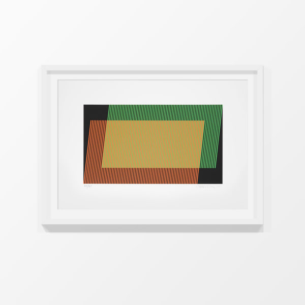Color aditivo 3X, 2015 Carlos Cruz-Diez 75 ejemplares / Edition of 75 Obra gráfica / Art Print 20 x 35 cm