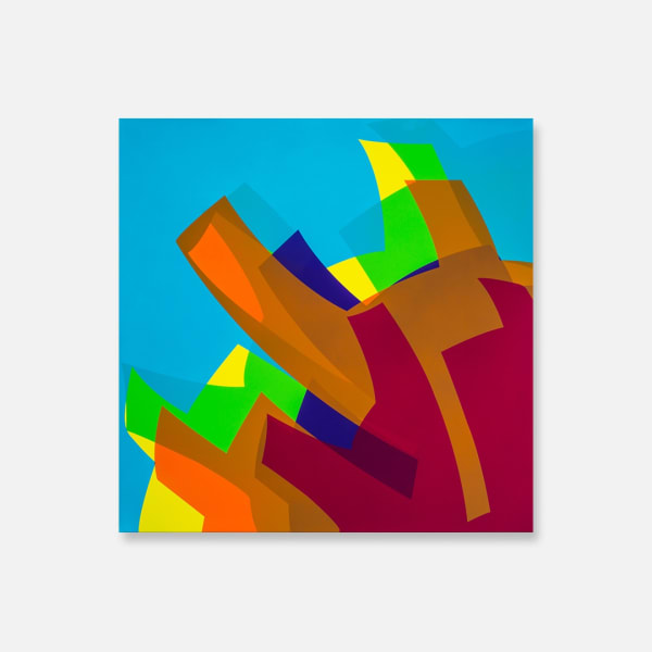 MTCAL 7 Rojo-Azul, 2017 Manuel Ojeda Obra única Obra bidimensional 80 x 80 cm