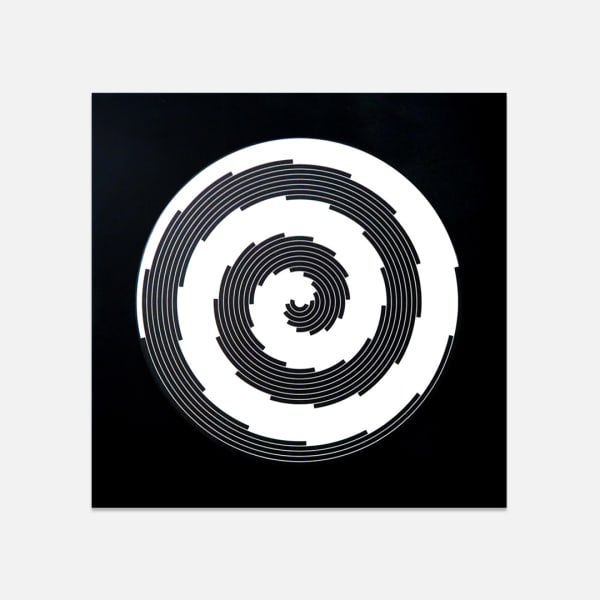 Dinamiche Circolare Spirale 2 Giri, 1968 - 2011 Marina Apollonio Obra única Obra tridimensional / Obra interactiva 86 x 86 cm