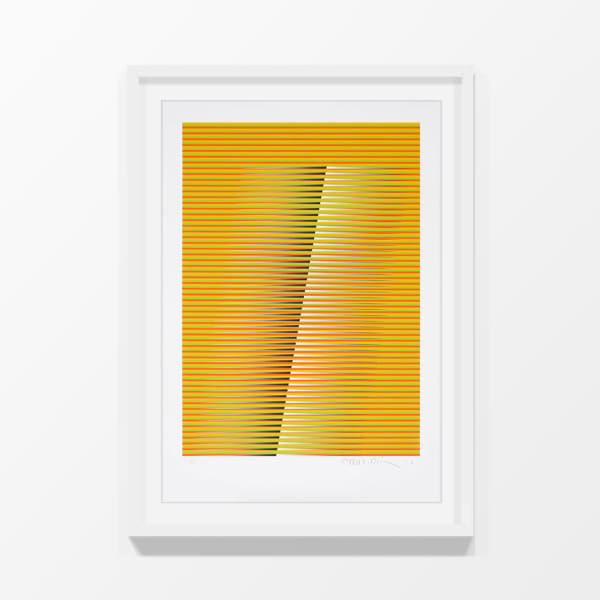 Induction Chromatique Navidad 1A, 2010 Carlos Cruz-Diez 50 ejemplares / Edition of 50 Obra gráfica / Art Print 42 x 29.7 cm