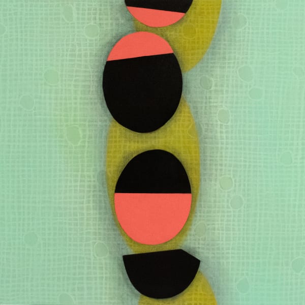 Steven Baris Stations of Attention E12, 2024 oil on canvas 30 x 30 in.