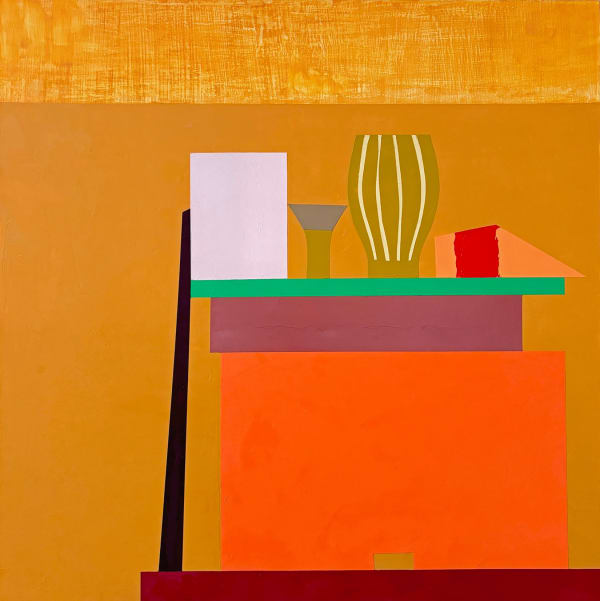 Sydney Licht Shelf Life #6, 2024 oil on panel 24 x 24 in