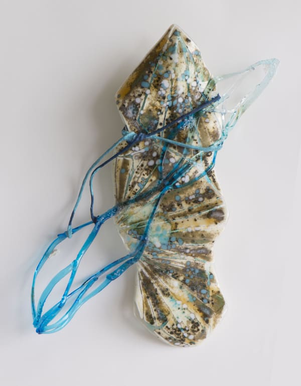 Nancy Cohen Lambent, 2017 glass, wire and handmade paper 19 x 14 x 3 in.