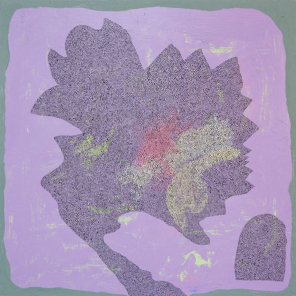 Maeve D'Arcy Glitter Factories, 2018 acrylic on panel 24 x 24 in.