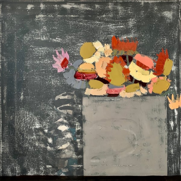 Sydney Licht Still Life with Flowers, 2019 oil on linen 24 x 24 in.
