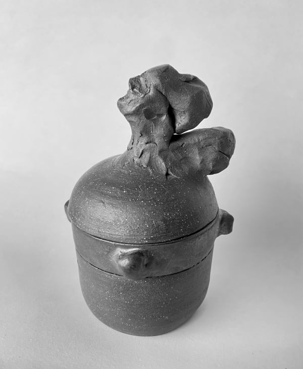 Debra Priestly Black Vessel 13, 2022 stoneware, glaze 4 3/4 x 3 3/4 x 3 3/4 in.