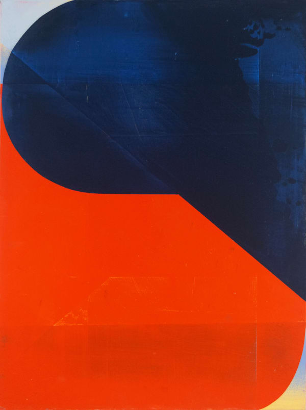 Anthony Falcetta Smp#5, 2023 acrylic, gypsum compound & spray paint on panel 16 x 12 in.