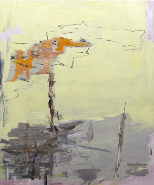 Deborah Dancy A Glitch in the Membrane, 2021 oil on canvas 60 x 50 in.