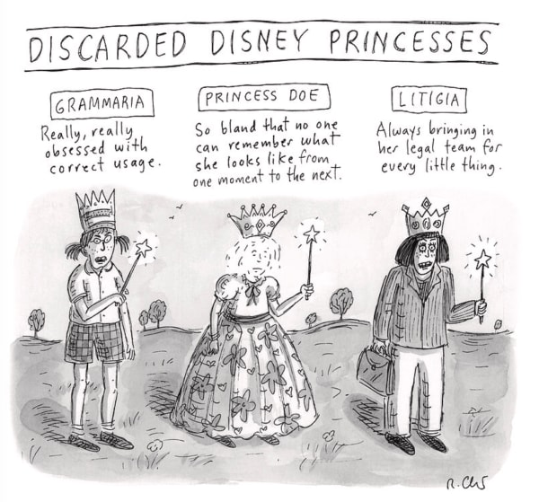 Roz Chast, Discarded Disney Princesses, 2024 Oct 21
