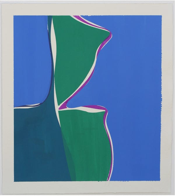 Joanne Freeman Squares and Strokes_2, 2022 guache on handmade paper 20 x 18 in.