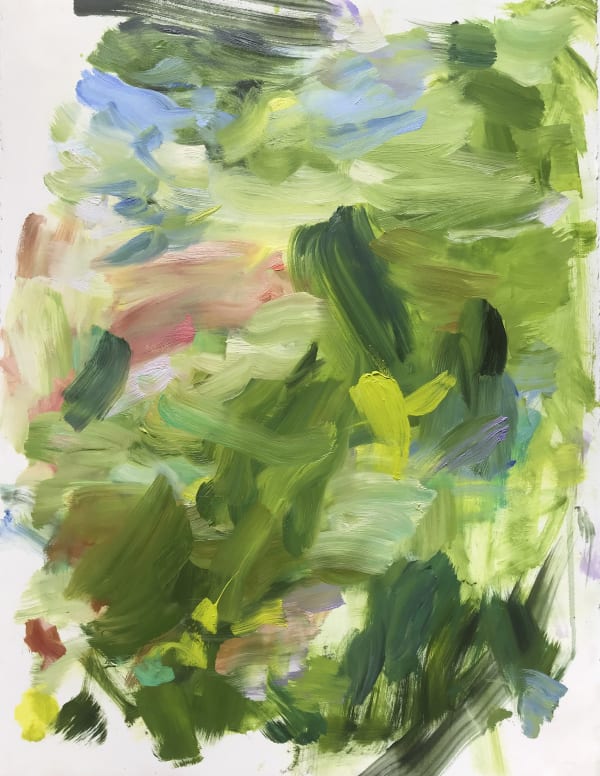 Yolanda Sanchez The Faraway Nearby #1, 2021 oil on paper 30 x 22 in.