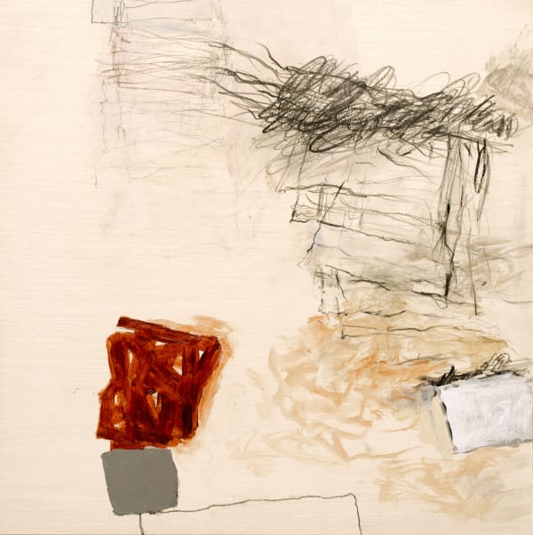 Rocio Rodriguez September 28, 2021, 2021 acrylic and pencil on panel 12 x 12 in.