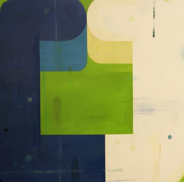 Deborah Zlotsky Couple: Blue and Ivory, 2020 oil on canvas 24 x 24 in.