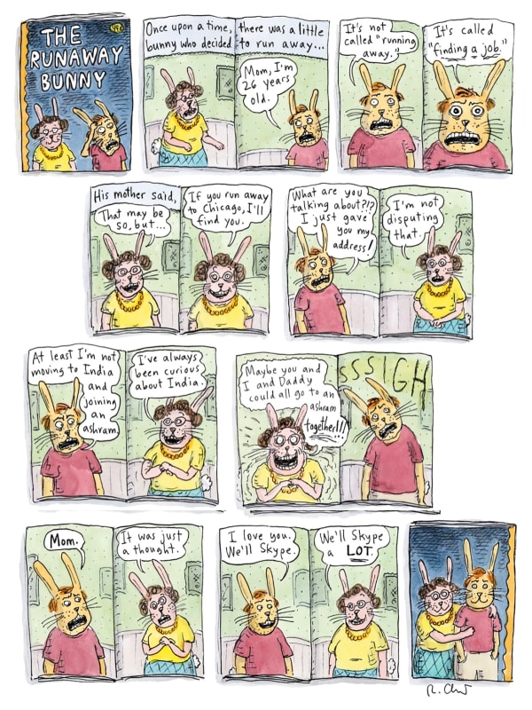 Roz Chast, The Runaway Bunny, 2015, Feb. 23