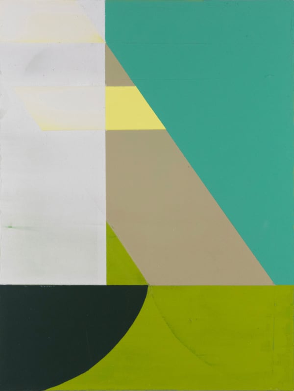 Anthony Falcetta Smp#14, 2025 acrylic, gypsum compound & spray paint on panel 16 x 12 in.