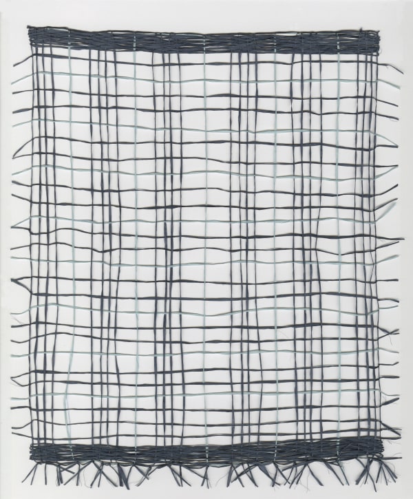 Margie Neuhaus Untitled (2024.1.5), 2024 raw silk and linen paper 13 x 11 in.