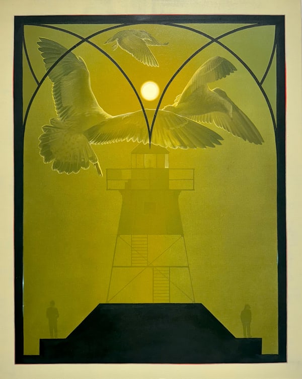 Robert Martin Breaker Wall (Toward the Stillness of Your Harbor), 2023 acrylic and oil on canvas 30 x 24 in.