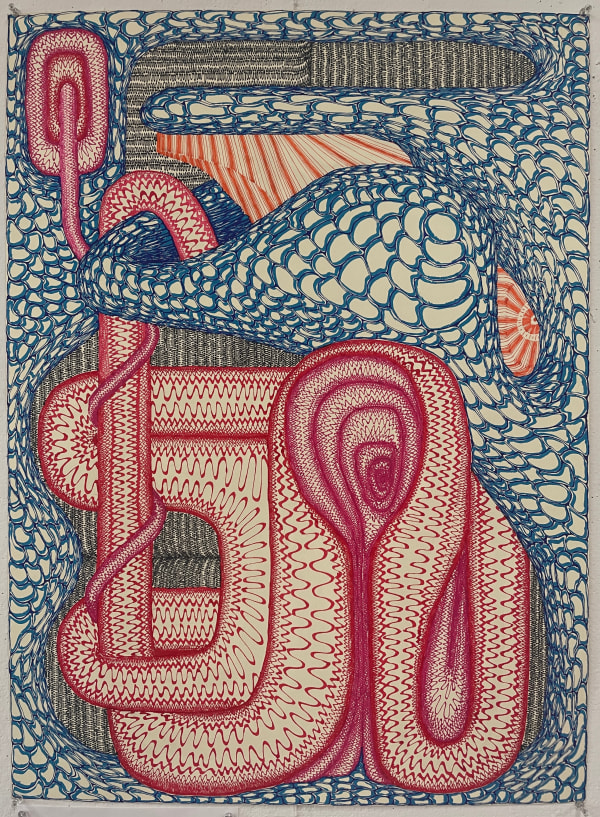 Sen Eggebrecht Aquatic Autophagy I, 2024 ink on paper 22 x 28 in