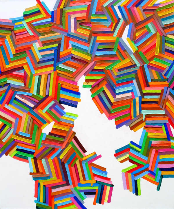 Martina Nehrling A Monday in February , 2017 acrylic on canvas 36 x 30 in.