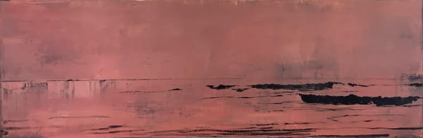 Daniel Brice Undertow 4, 2021 oil and acrylic on canvas 24 x 72 in.