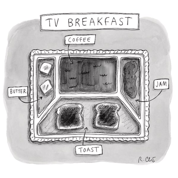 Roz Chast, TV Breakfast, 2019, April 22