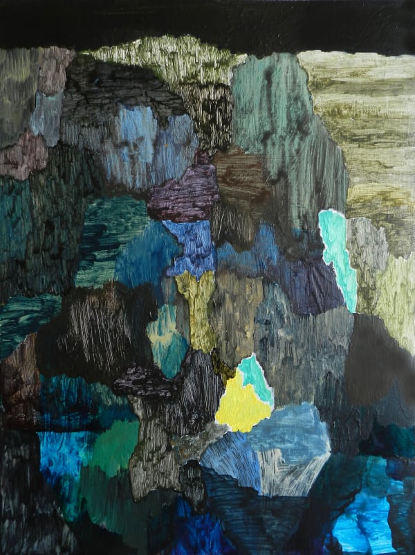 Antony Densham P13.2021, 2021 acrylic on Hanemuhle paper 15.5 x 11.5 in.