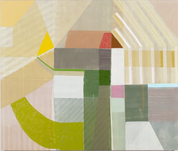 Ky Anderson Wind, 2019 Pigment, acrylic and oil on raw canvas 54 x 64 in.
