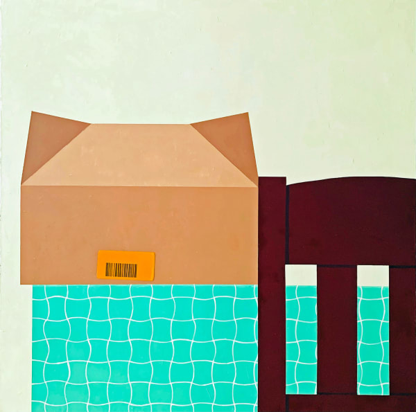 Sydney Licht Still Life with Open Box, 2022 oil on linen 30 x 30 in.