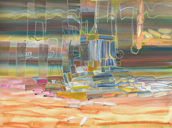 Josette Urso, Rocks And Sea Late, 2025